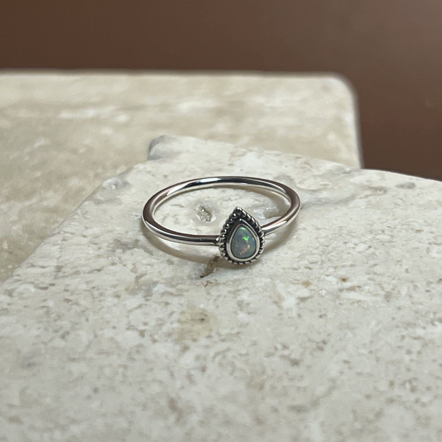 Opal Tear Ring