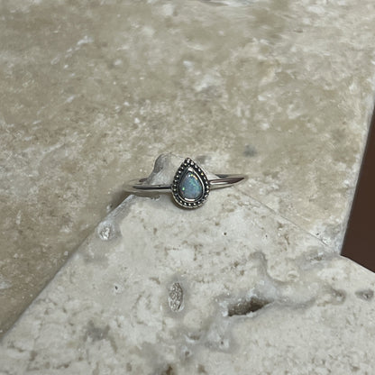 Opal Tear Ring